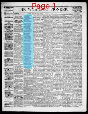 Page thumbnail for The Wyandot Pioneer