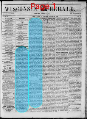 Page thumbnail for Wisconsin Herald