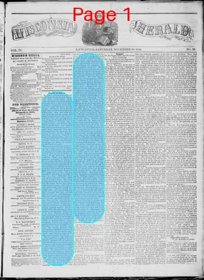 Page thumbnail for Wisconsin Herald