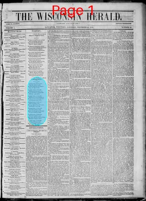 Page thumbnail for Wisconsin Herald