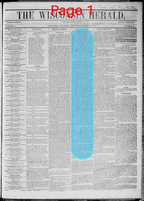 Page thumbnail for Wisconsin Herald
