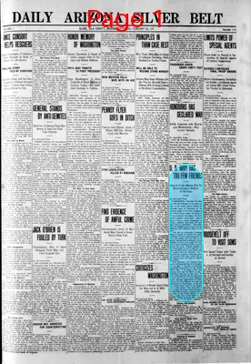 Page thumbnail for Daily Arizona Silver Belt