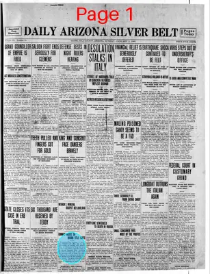 Page thumbnail for Daily Arizona Silver Belt