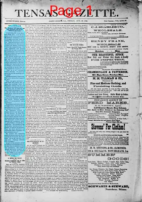 Page thumbnail for Tensas Gazette