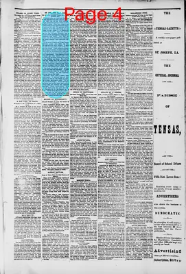 Page thumbnail for Tensas Gazette