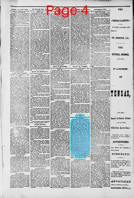 Page thumbnail for Tensas Gazette