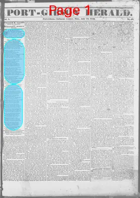 Page thumbnail for Port Gibson Herald