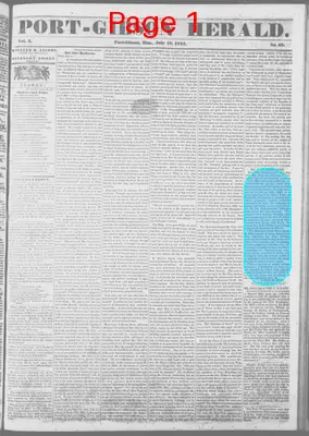 Page thumbnail for Port Gibson Herald