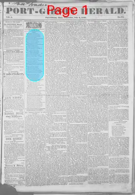 Page thumbnail for Port Gibson Herald