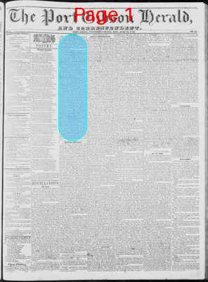 Page thumbnail for The Port Gibson Herald, And Correspondent