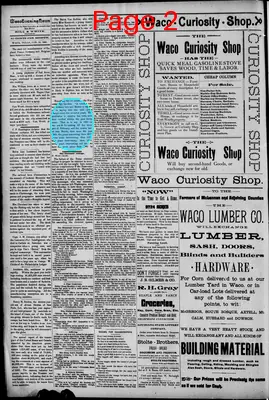 Page thumbnail for Waco Evening News