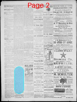 Page thumbnail for The San Antonio Light