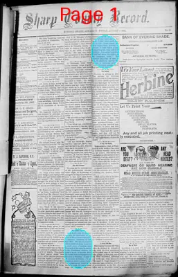 Page thumbnail for Sharp County Record