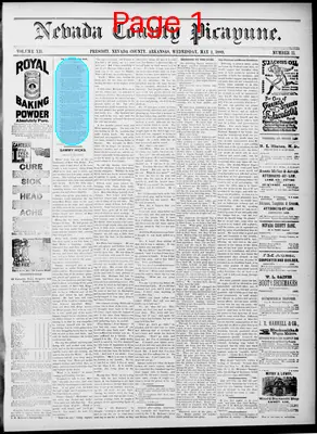 Page thumbnail for Nevada County Picayune