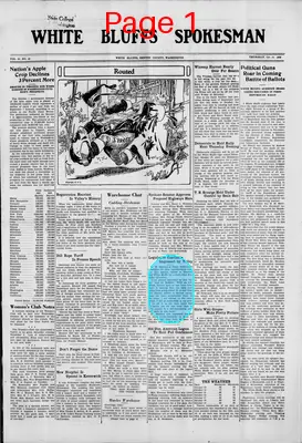Page thumbnail for White Bluffs Spokesman