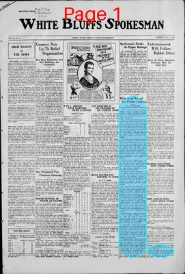 Page thumbnail for White Bluffs Spokesman