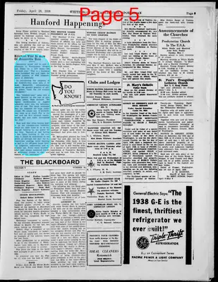 Page thumbnail for White Bluffs Spokesman