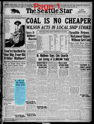 Page thumbnail for The Seattle Star