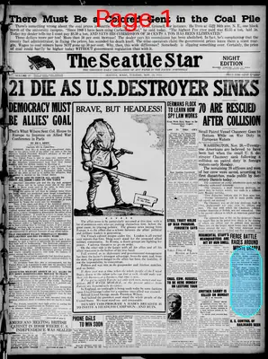 Page thumbnail for The Seattle Star