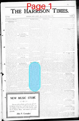 Page thumbnail for The Harrison Times