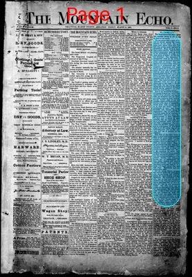 Page thumbnail for The Mountain Echo