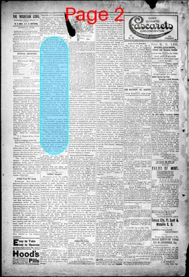 Page thumbnail for The Mountain Echo