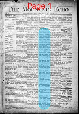Page thumbnail for The Mountain Echo