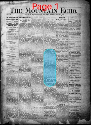 Page thumbnail for The Mountain Echo