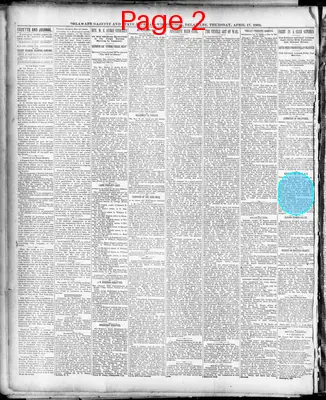 Page thumbnail for Delaware Gazette And State Journal