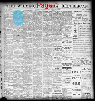 Page thumbnail for The Wilmington Daily Republican