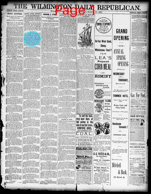 Page thumbnail for The Wilmington Daily Republican