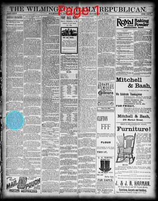 Page thumbnail for The Wilmington Daily Republican