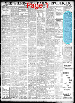 Page thumbnail for The Wilmington Daily Republican