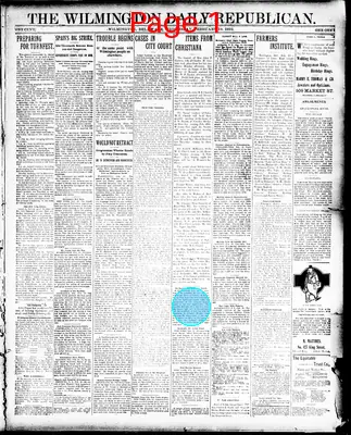 Page thumbnail for The Wilmington Daily Republican