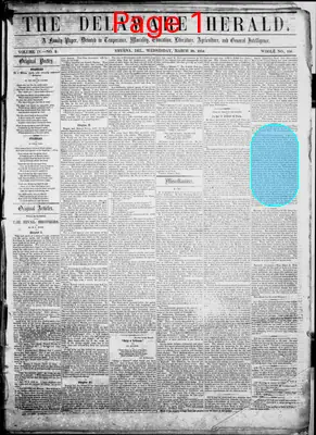 Page thumbnail for The Delaware Herald