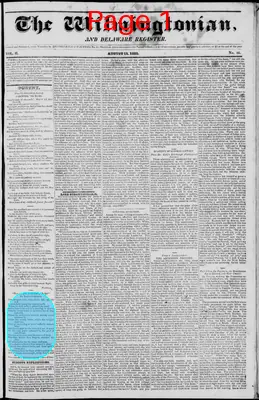 Page thumbnail for The Wilmingtonian, And Delaware Register