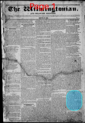 Page thumbnail for The Wilmingtonian, And Delaware Register