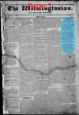 Page thumbnail for The Wilmingtonian, And Delaware Register