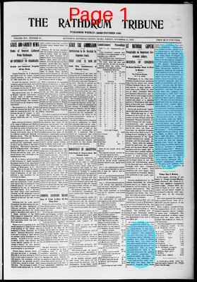 Page thumbnail for The Rathdrum Tribune