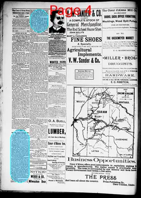 Page thumbnail for The Coeur D'alene Press