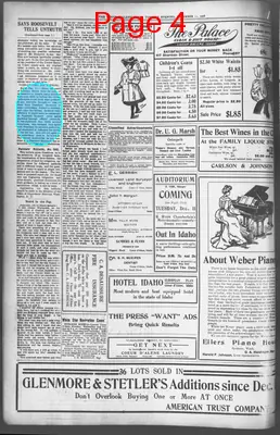 Page thumbnail for The Coeur D'alene Press