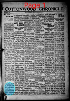 Page thumbnail for Cottonwood Chronicle