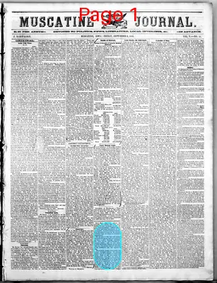 Page thumbnail for Muscatine Journal