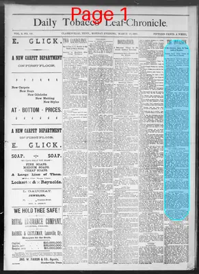 Page thumbnail for Daily Tobacco Leaf Chronicle