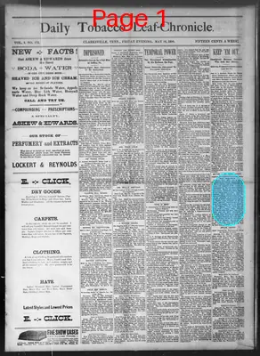 Page thumbnail for Daily Tobacco Leaf Chronicle
