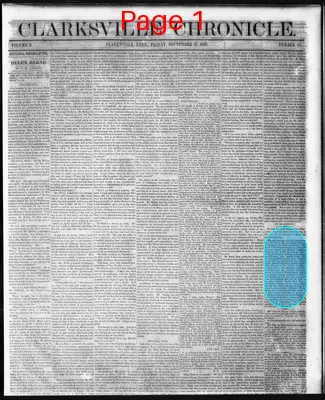 Page thumbnail for Clarksville Chronicle