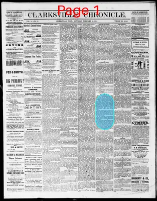 Page thumbnail for Clarksville Chronicle