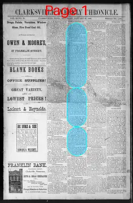 Page thumbnail for Clarksville Weekly Chronicle