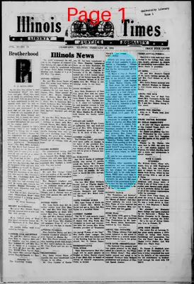 Page thumbnail for The Illinois Times