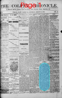 Page thumbnail for The Colfax Chronicle